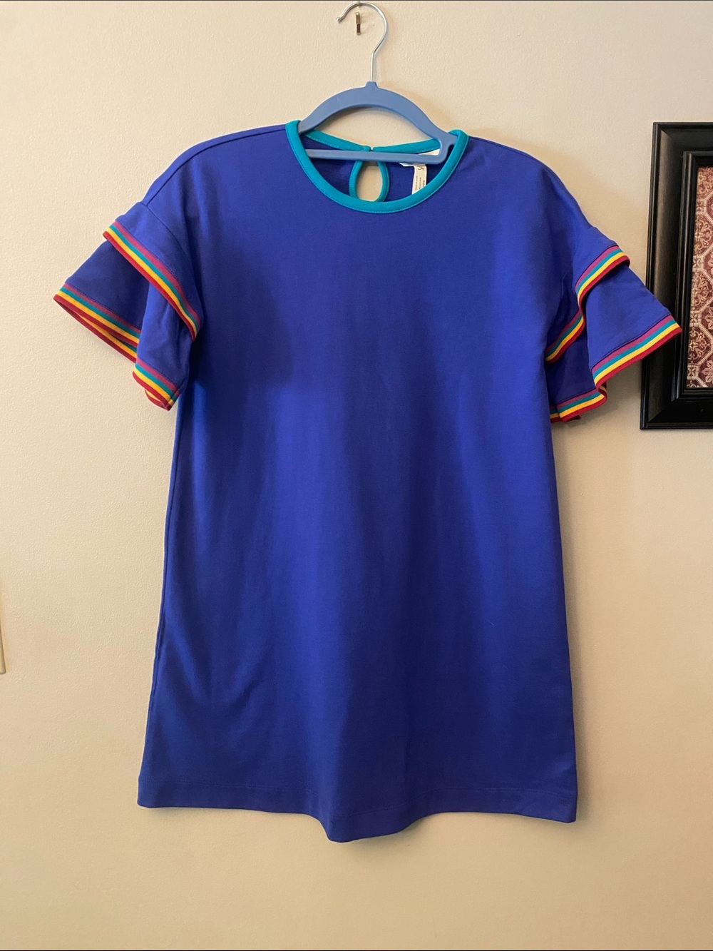Matilda Jane Moments With You Royal Blue Dress with Teal Trim 🆕